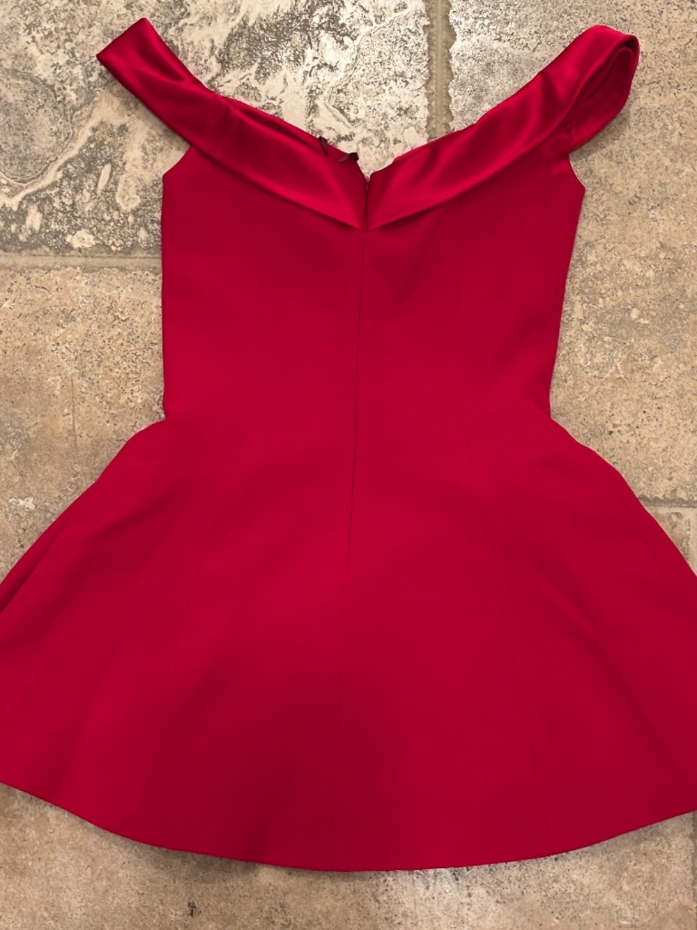 Mirror Palais Red Off-the-Shoulder Mini Dress | Size S | NWT - Picture 7 of 7